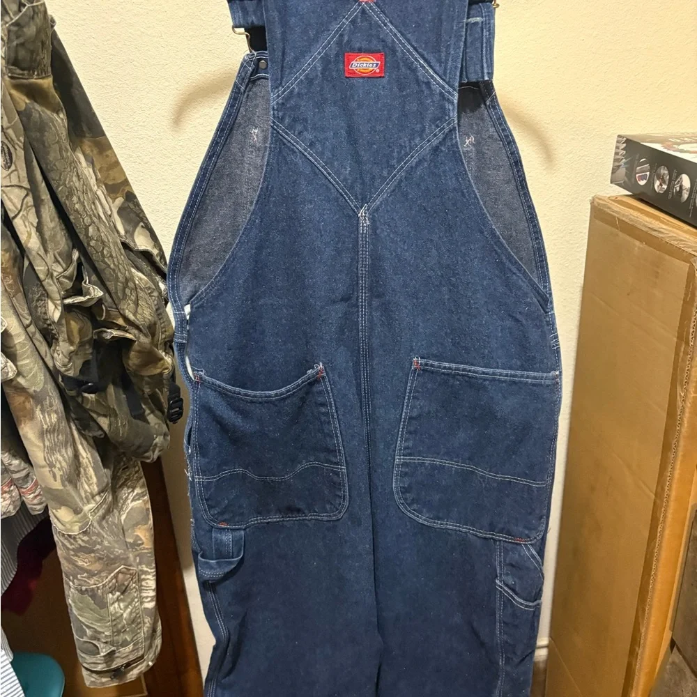 Baggy Dickies Indigo Bib Overalls - Picture 4 of 5